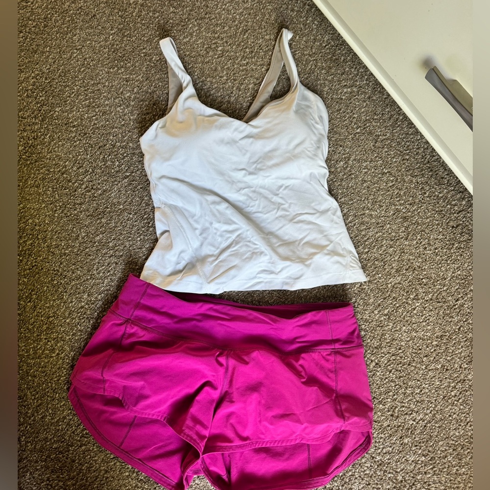 LULULEMON ALIGN TANK & SPEED UP SHORTS